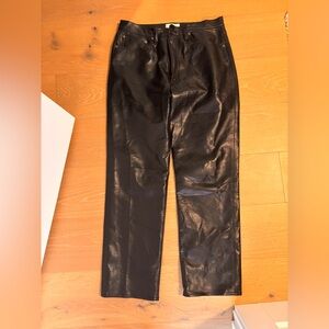 Agolde 90s Pinch Waist Leather Pants